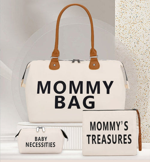 Set Borsa Mamma 3 Pezzi – Tracolla, Tote e Pochette Asciutto/Bagnato