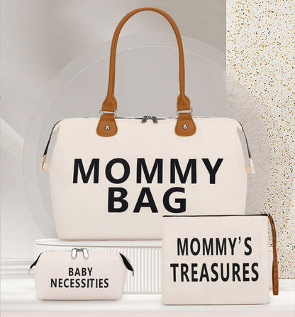 Set Borsa Mamma 3 Pezzi – Tracolla, Tote e Pochette Asciutto/Bagnato
