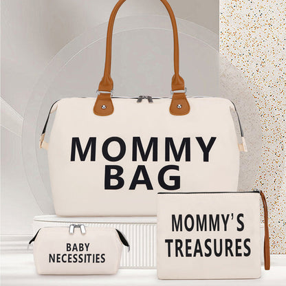 Set Borsa Mamma 3 Pezzi – Tracolla, Tote e Pochette Asciutto/Bagnato