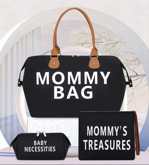 Set Borsa Mamma 3 Pezzi – Tracolla, Tote e Pochette Asciutto/Bagnato
